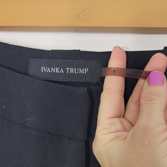 Ivanka Trump Women's Black Classic Fit Trouser Stylish Business Pant Size 8 - Picture 11 of 16